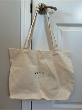 Cream Canvas Tote Bag